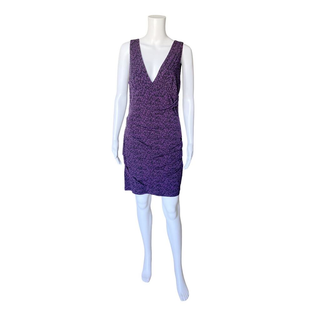 BCBGeneration Womens Size Medium Sleeveless Pleated Cocktail Tank Sheath Dress